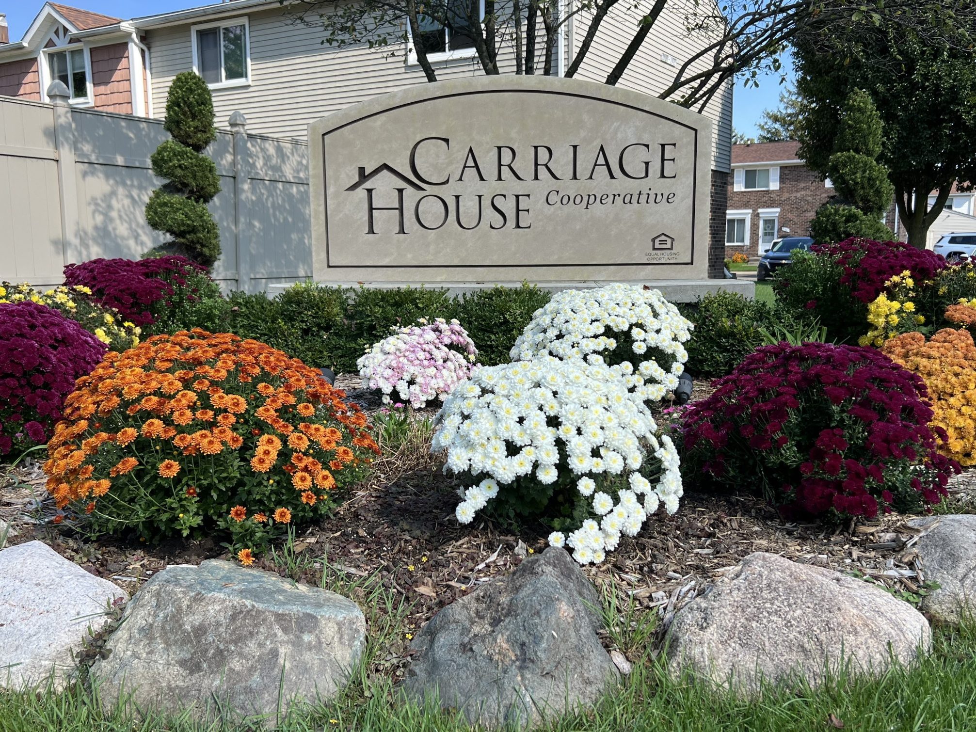 Fall CHC entrance sign